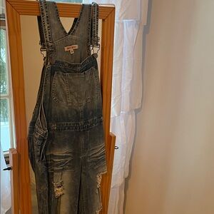 Hot Kiss Vintage Blue Denim Overalls